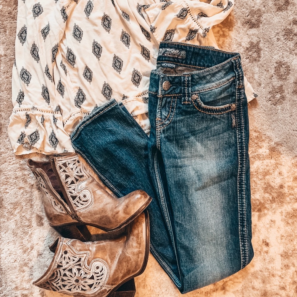 Like New Silver Jeans!